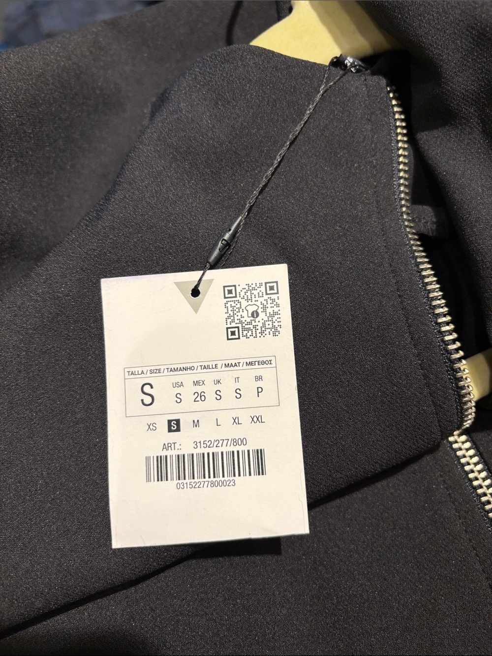 Zara Sleeveless Black Zip-Front Midi dress - Picture 4 of 7